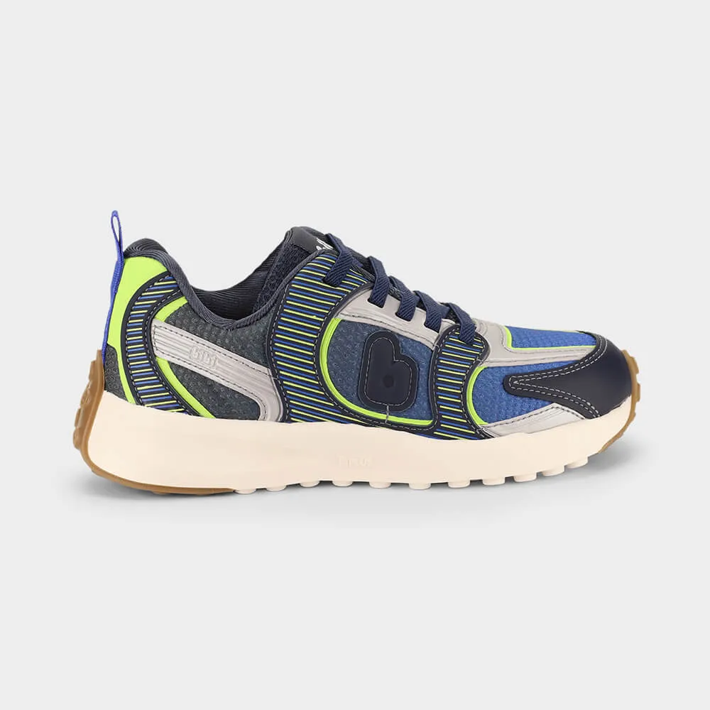 Tênis Infantil Bibi Jogging Kids Azul com Verde