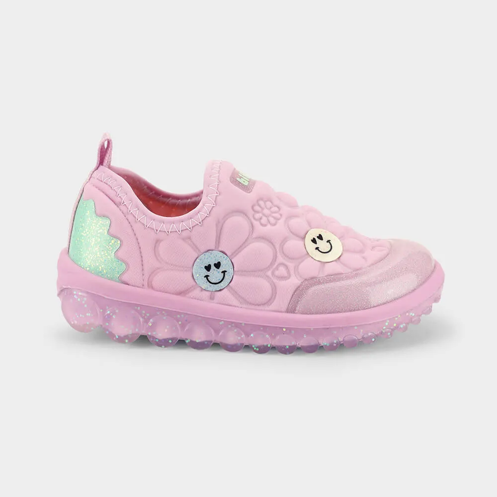 Tênis Infantil Bibi Roller 2.0 Lilás de Flores