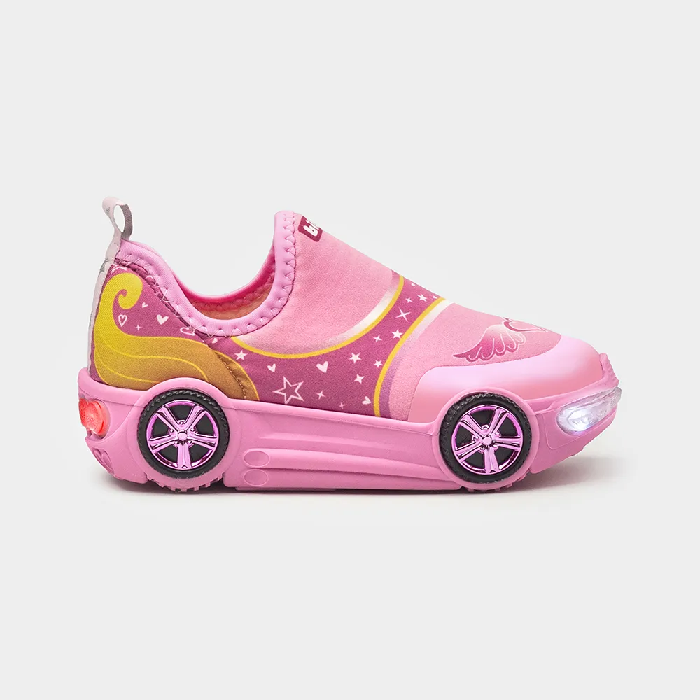 Tênis Infantil com LED Bibi Turbo Rosa