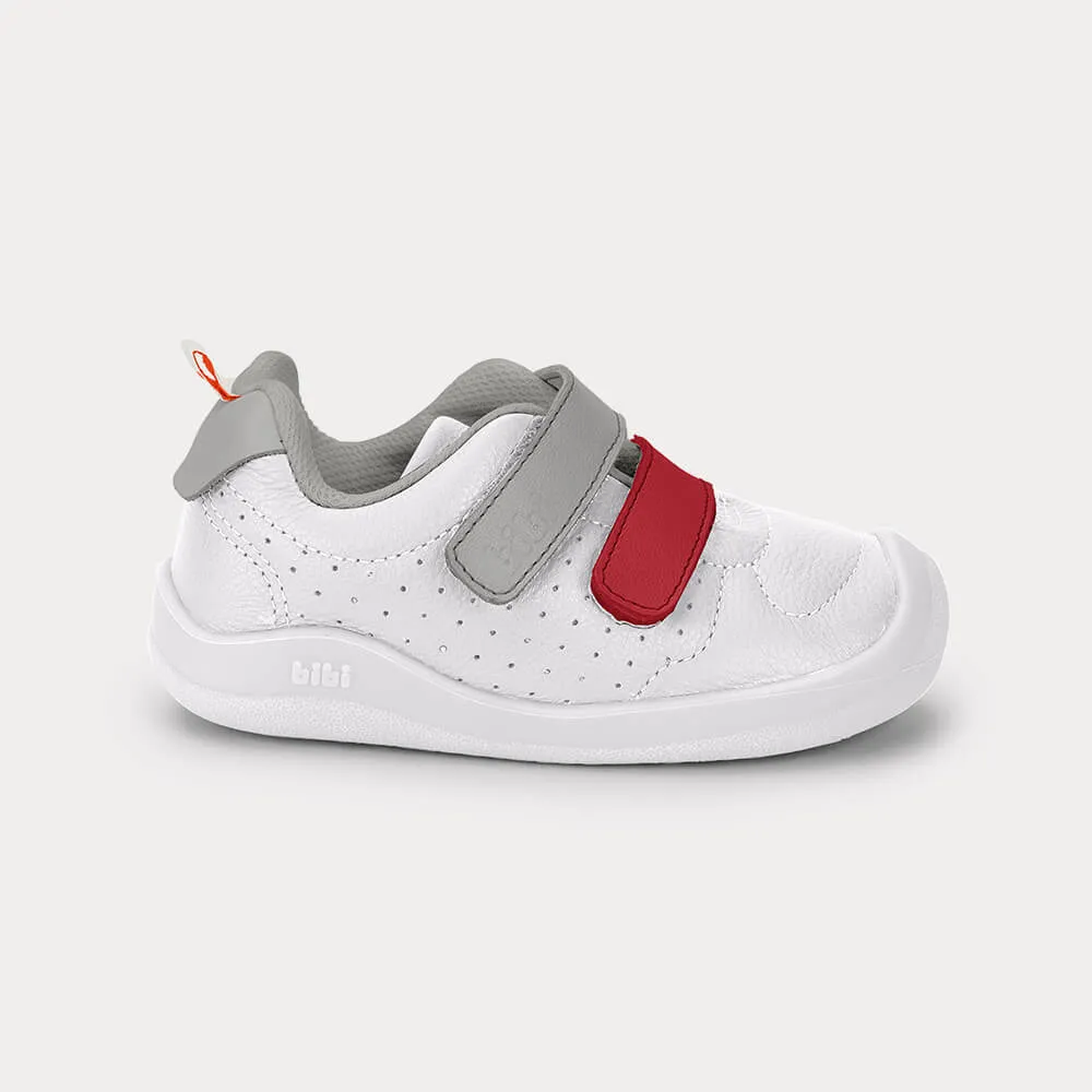Tênis Infantil Bibi Fisioflex 5.0 Branco com Vermelho