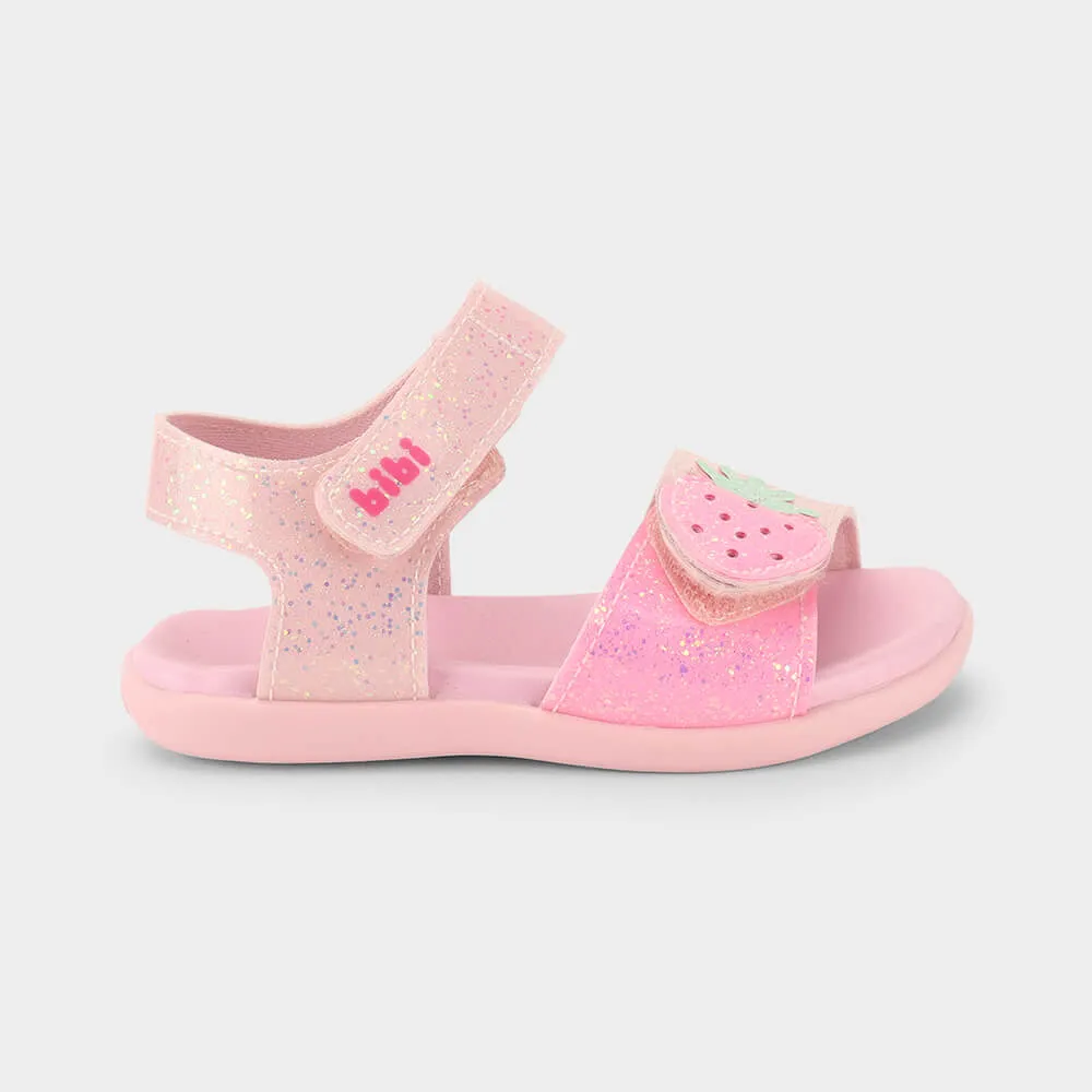 Sandália Infantil Bibi Baby Soft II Rosa de Morango